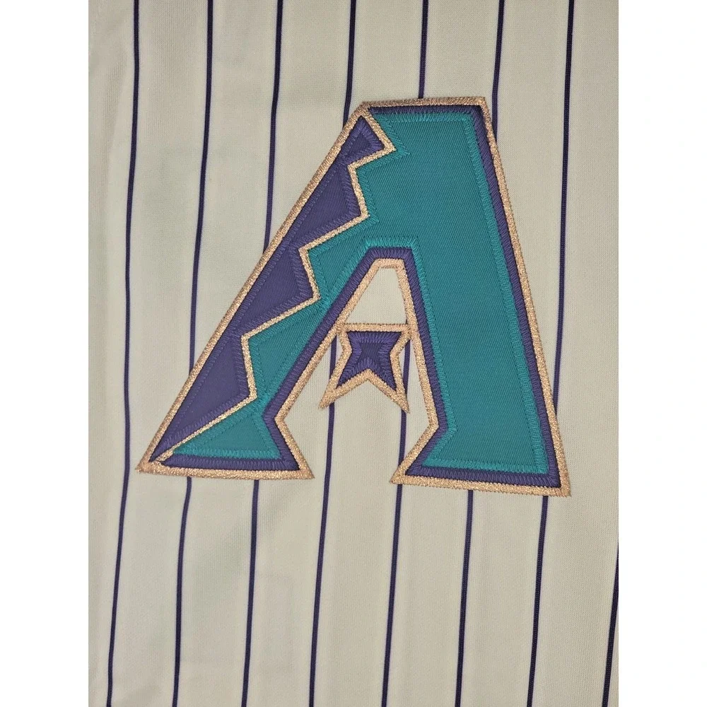 Majestic Arizona Diamondbacks Mens‎ Chad Tracy #18 Pinstripe Jersey Sewn XL